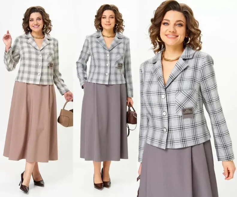 Комплект, жакет, юбка Aira Style 24-17А