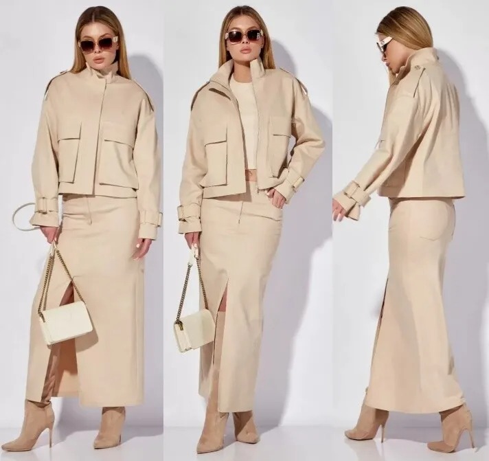 Костюм, жакет, юбка ANNA STYLE 9014