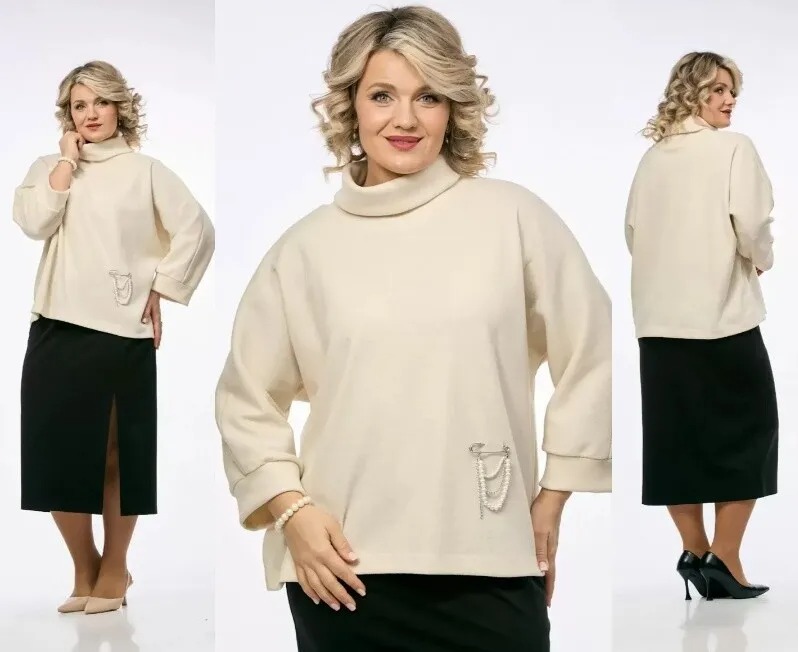 Комплект, джемпер, юбка OVERYOU М234