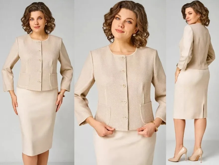 Костюм, жакет, юбка Мишель Стиль 1349