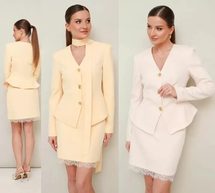 Комплект, жакет, юбка, костюм Pur Pur 11-462