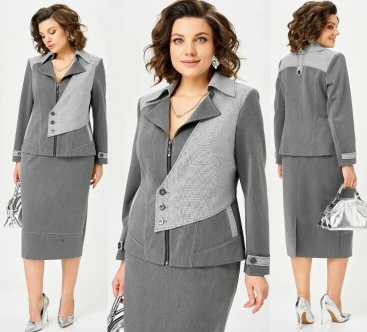 Костюм, жакет, юбка Aira Style 24148