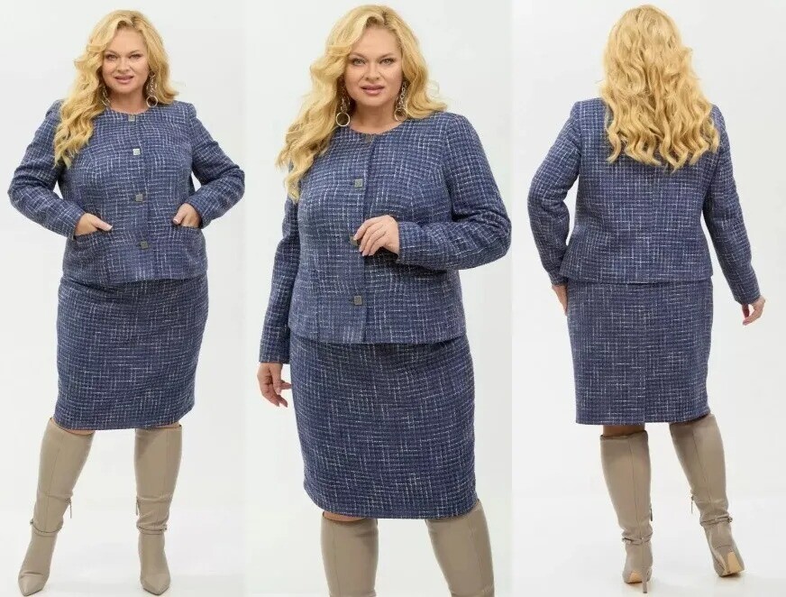 Костюм, жакет, юбка Your Size 2266