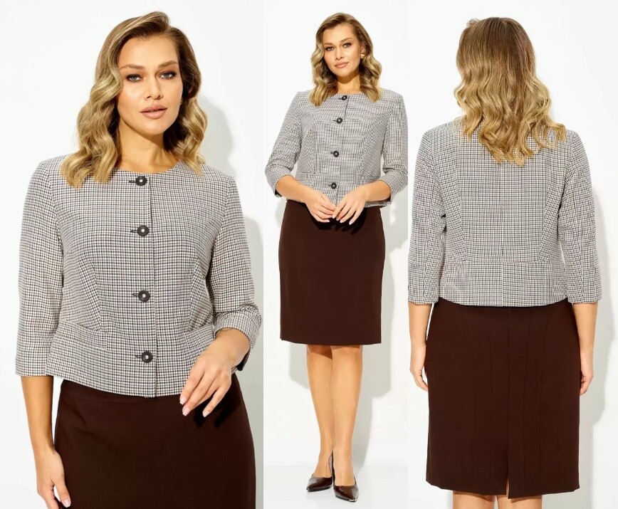 Костюм, жакет, юбка Lady Style Classic 665