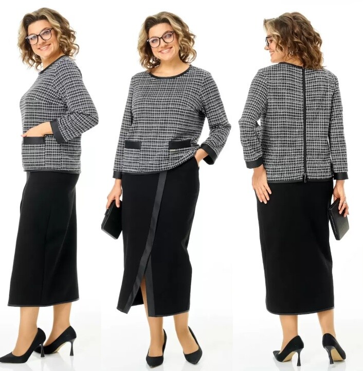 Комплект, джемпер, юбка Michel Chic 1394/2