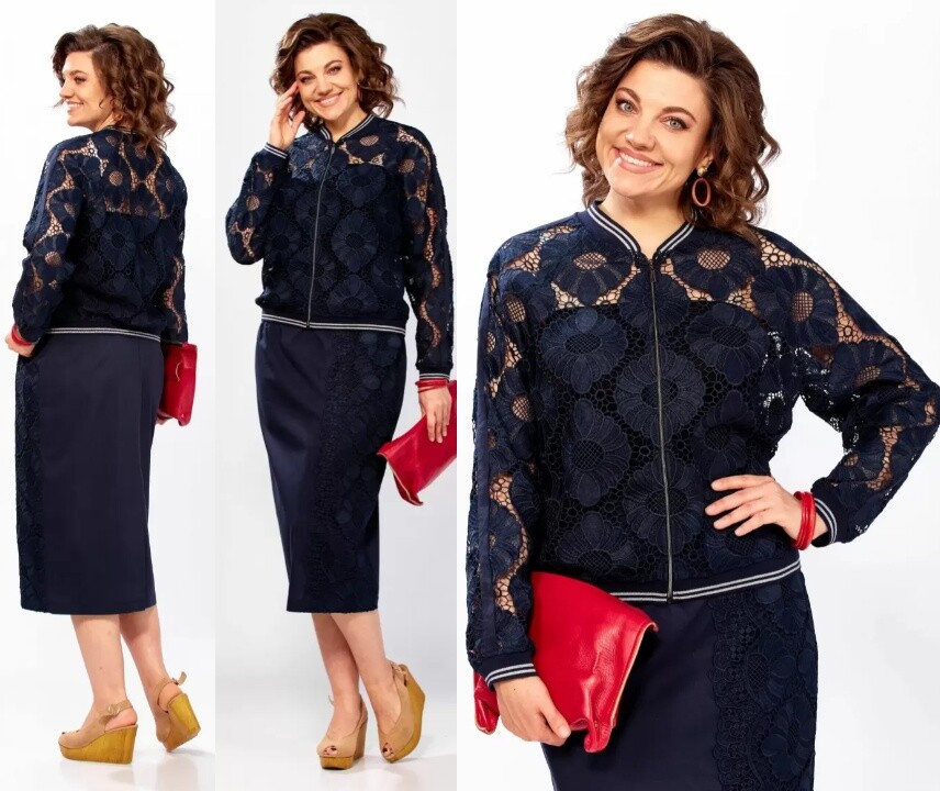 Комплект, юбка, куртка Mira Fashion 5684