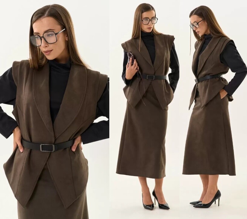 Костюм, жилет, юбка NikVa 866-1
