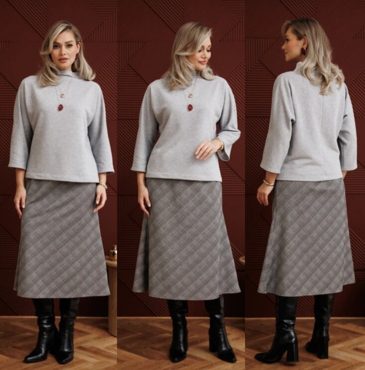 Комплект, блузка, юбка Anastasia 1284Б