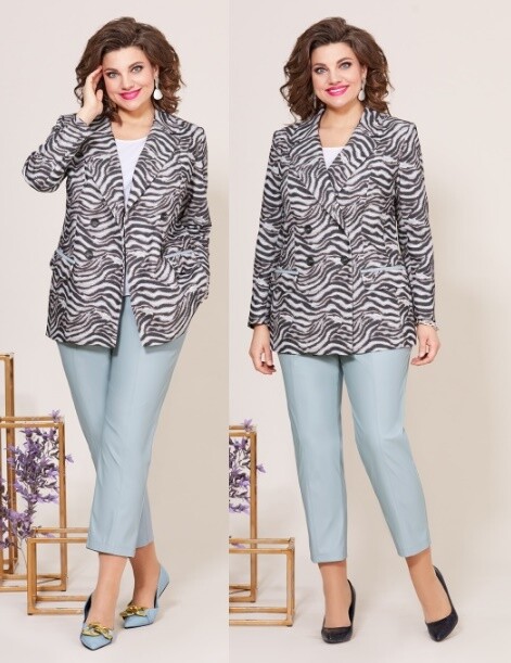 Костюм, жакет, блузка, брюки Mira Fashion 5214