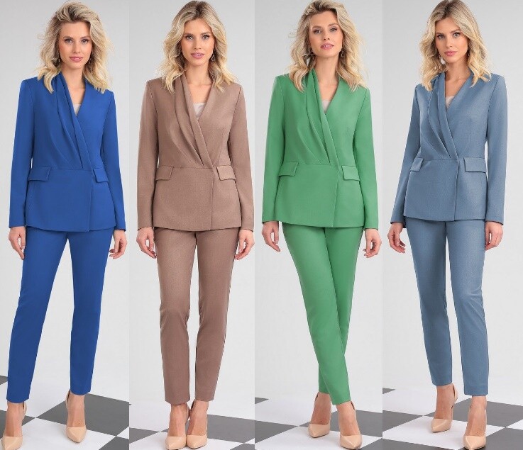 Комплект, жакет, блузка, брюки LeNata 31303