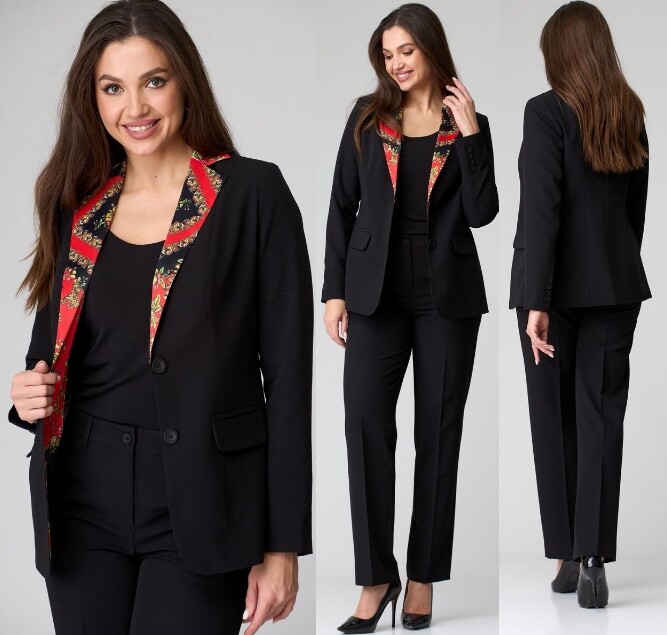 Комплект, жакет, брюки БелЭльСтиль 205+596ч