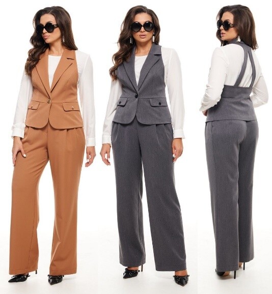 Блуза, брюки, жилет, блузка Beautiful&Free 6040