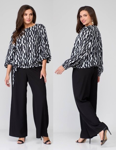 Комплект, блузка, брюки Runella 1583