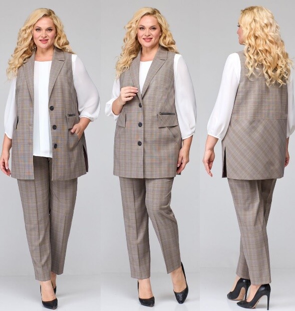 Комплект, жилет, брюки, блуза Jurimex 2949