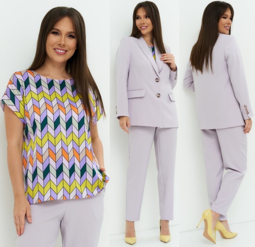 Костюм, жакет, брюки, блуза Магия Моды 2210Л