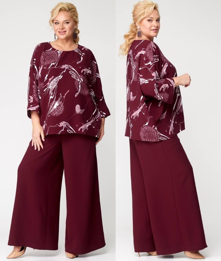 Комплект, блузка, брюки Angelina & Company 873