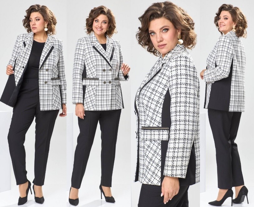 Костюм, жакет, брюки Romanovich Style 2-2425