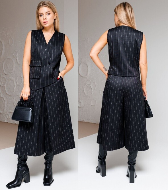 Костюм, жилет, юбка, брюки Ambera Style 2053