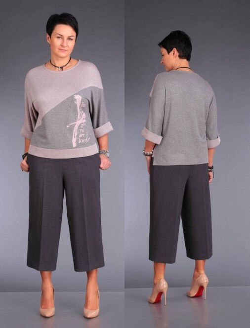 Комплект, брюки, костюм ZigzagStyle 521