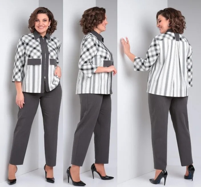 Комплект, жакет, брюки ZigzagStyle 531