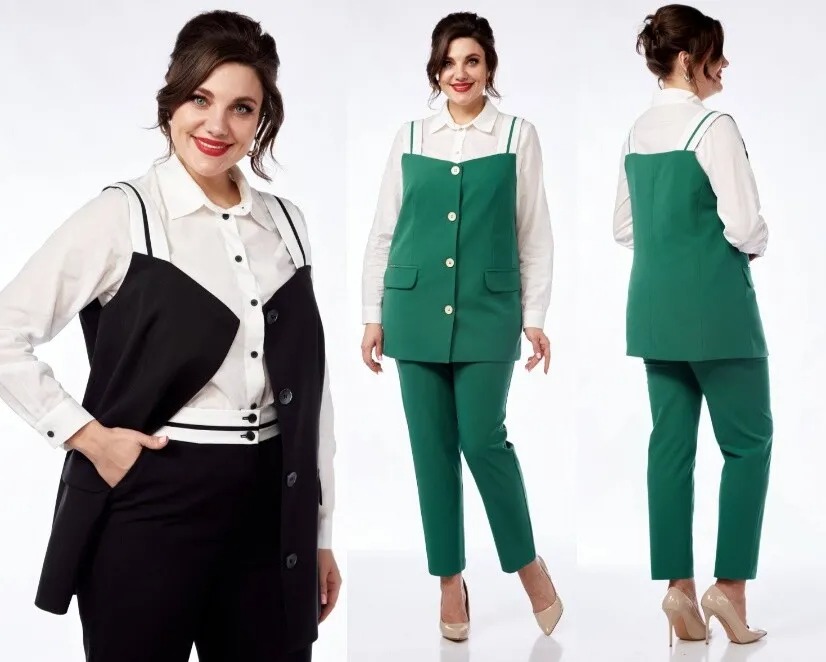 Костюм, блуза, блузка, рубашка, жакет, брюки SVT-Fashion 591