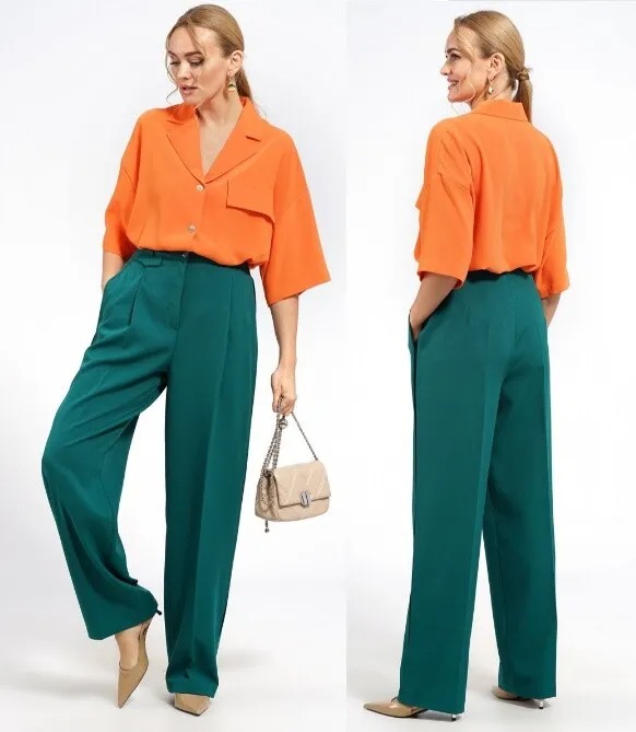 Комплект, блузка, брюки, костюм Alani Collection 2080