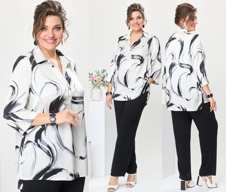 Костюм, блузка, брюки Romanovich Style 2-2617