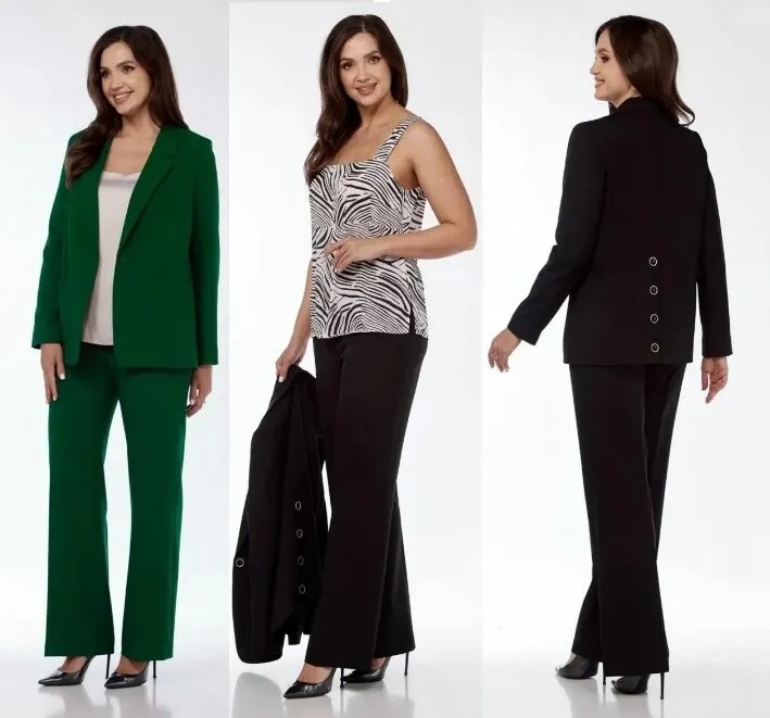 Комплект, жакет, брюки, блузка Милора-Стиль 1264