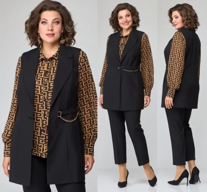 Костюм, жилет, брюки Anastasia Mak 1115ч