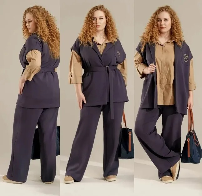 Костюм, жилет, брюки, блуза Deesses 3141