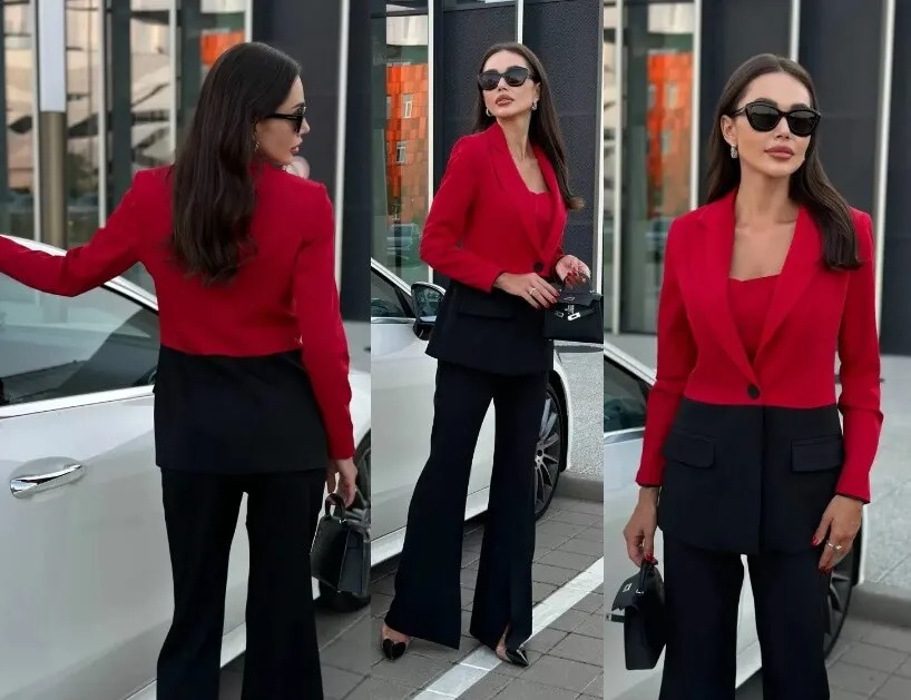 Костюм, жакет, топ, брюки AURA of the day 9228