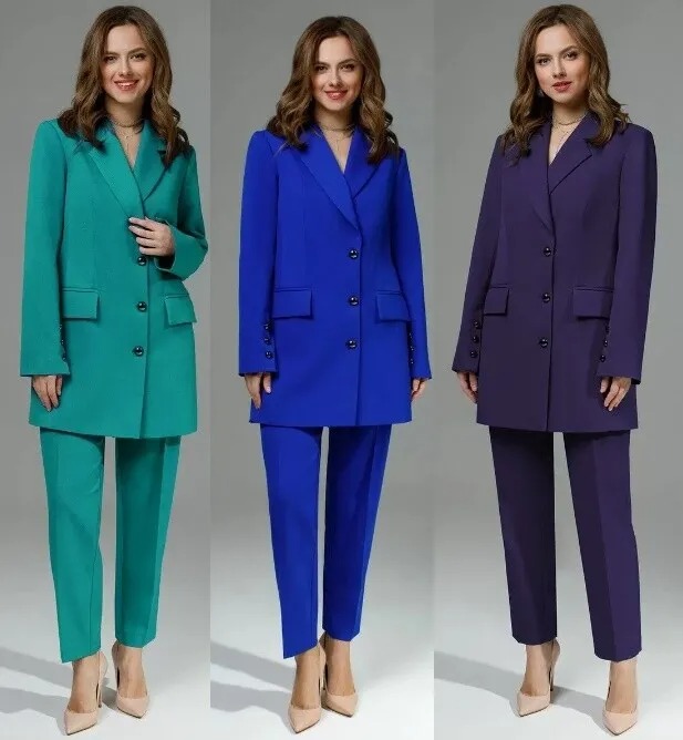 Костюм-двойка, жакет, брюки Teza 3010