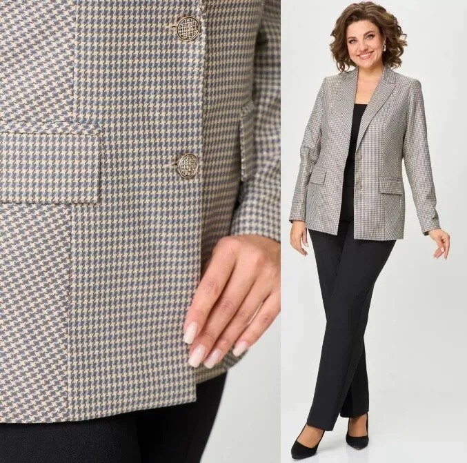 Брюки, жакет БелЭльСтиль 412+596/3