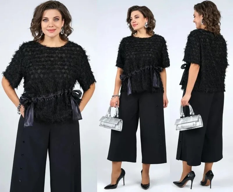Комплект, блуза, кюлоты Alani Collection 2264