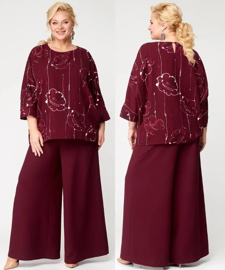 Комплект, блузка, брюки Angelina & Company 872