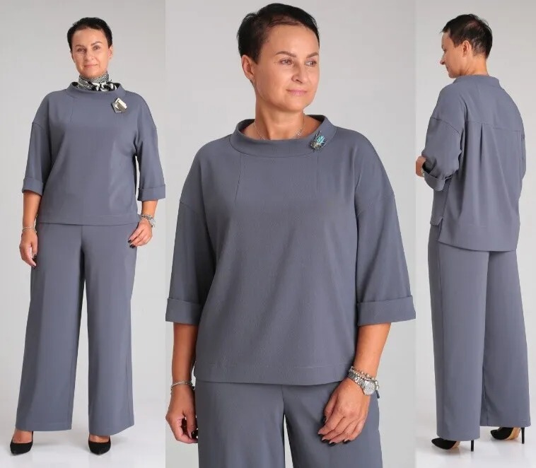 Комплект, костюм, блуза ZigzagStyle 482