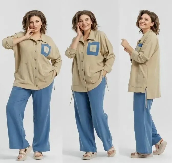 Комплект, блуза, брюки Deesses 2271