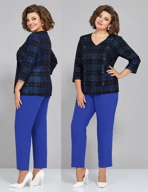 Комплект, блуза, брюки, жакет, блузка Mira Fashion 5286