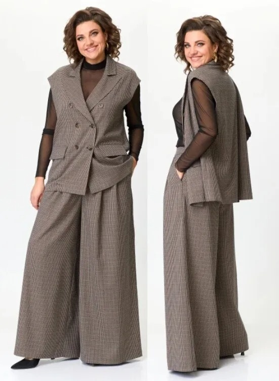 Комплект, костюм, жилет, брюки Koketka i K 1232