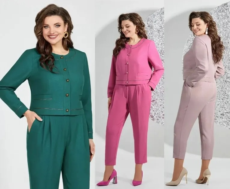 Костюм, жакет, брюки Mira Fashion 5525