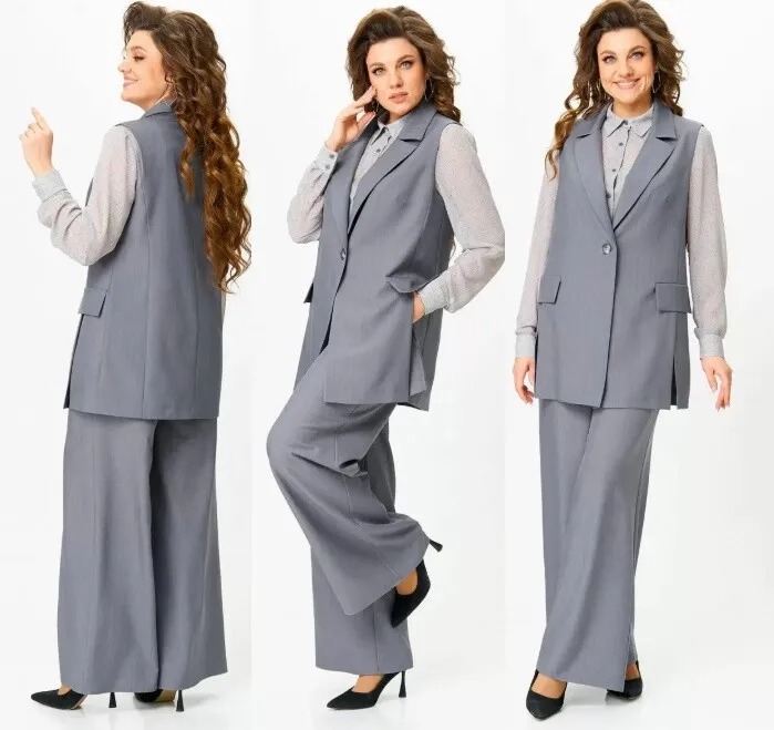 Костюм, жилет, брюки, блузка Koketka i K 1255
