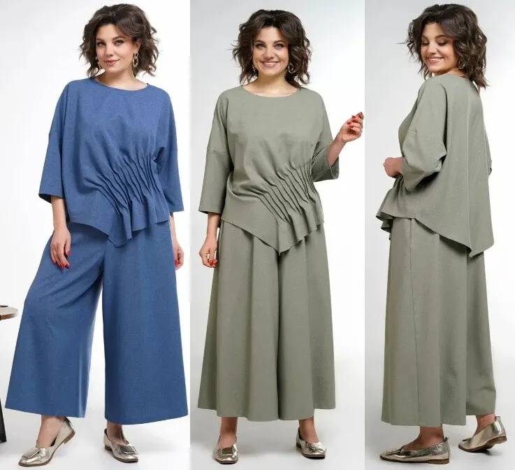 Комплект, блузон, юбка, брюки Alani Collection 2311
