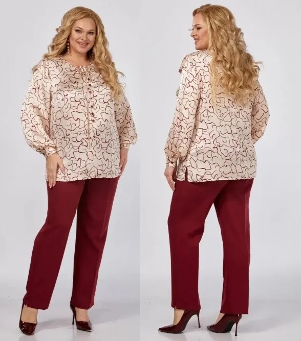 Комплект, блузка, брюки Элль-Стиль 2375