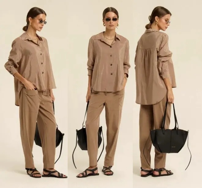 Комплект, блуза, брюки Deesses 2385