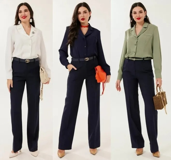 Комплект, блуза, брюки Твой Имидж 2163/2164/2165