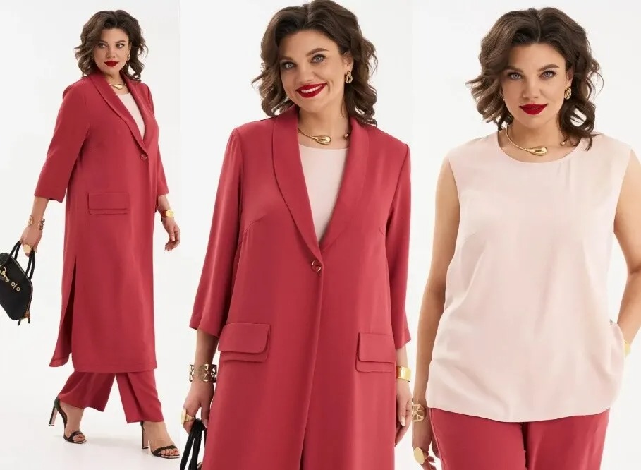 Комплект, кардиган, брюки, блузка AlmiraStyle 417