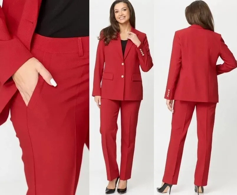 Комплект, жакет, брюки БелЭльСтиль 866+596К