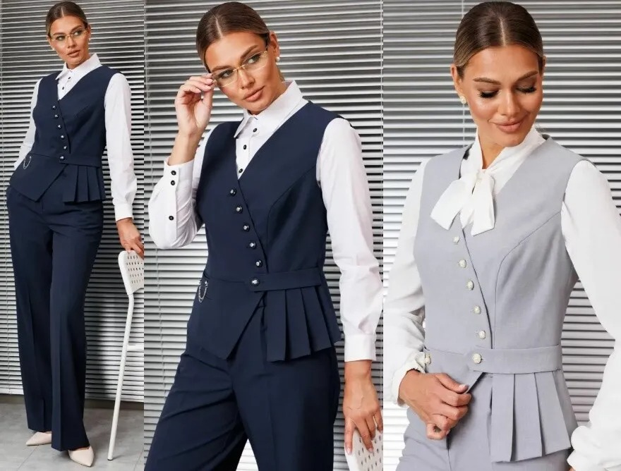 Комплект, брюки, жилет Мода Юрс 2912