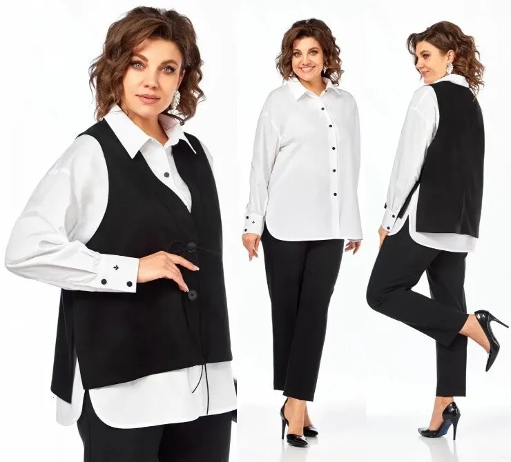 Комплект, жилет, блузка, брюки Jurimex 3342