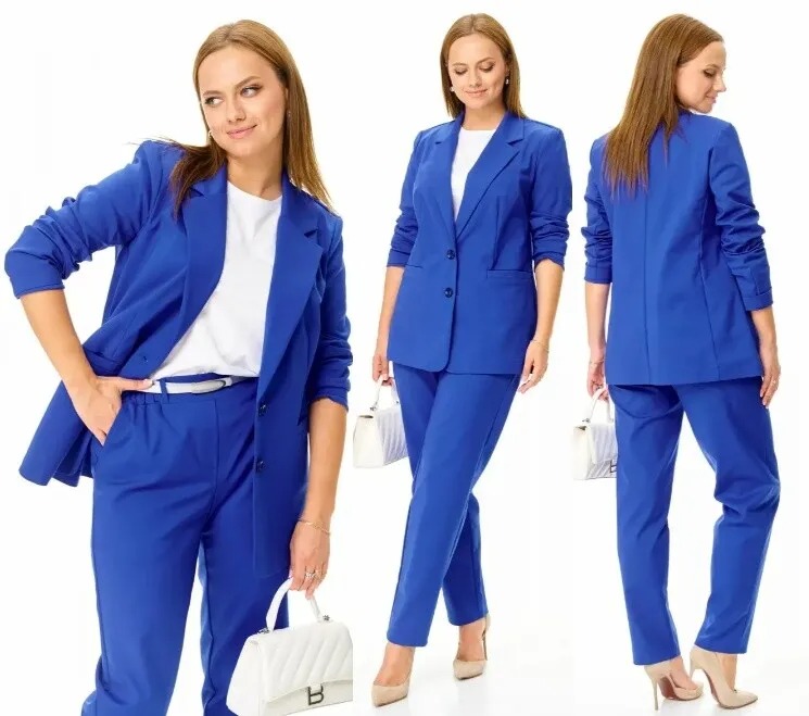 Комплект, жакет, брюки, футболка T&N 7664